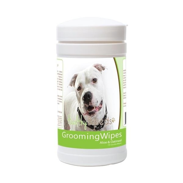 Healthy Breeds 840235180395 Pit Bull Grooming Wipes - 70 Count 840235180395 - main